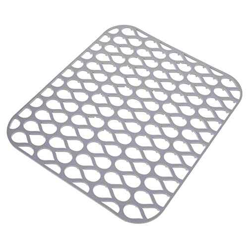 MUCKLILY Silikon Spülbeckenmatte Rutschfest Hitzebeständig Küchen Abtropfmatte Schutzmatte für Geschirr Trocknung Küchentheke Küchenspüle mit Stoßdämpfung und Lebensmittelechtem Material von MUCKLILY