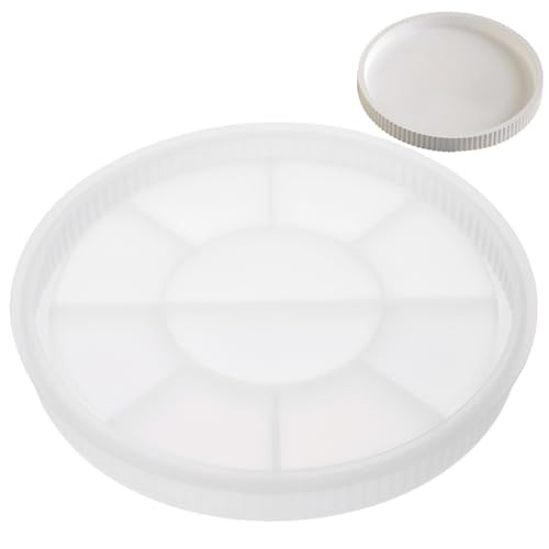 MUCKLILY Silikonform Serviertablett Gießform Epoxidharz Trayform mit Feiner Randstruktur Wiederverwendbar für Dekorative Aufbewahrung und Handgefertigte Resin Tabletts von MUCKLILY