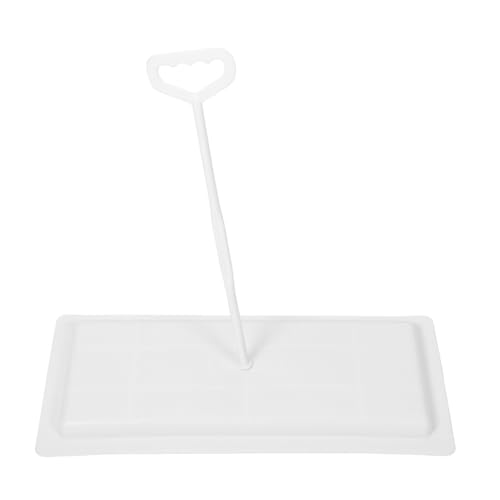 MUCKLILY Squat Toilettendeckel aus Robustem Kunststoff mit Griff Geruchsneutralisierend und Rutschfest Leichter Toilettendeckel für Toiletten Passend für Gängige Hocktoiletten Weiß von MUCKLILY