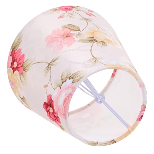 MUCKLILY Stoff Lampenschirm mit Floralem Muster Einfacher Stil Vielseitiger Ersatzschirm für Tischlampe und Stehlampe Robuste Stoff Eisenkonstruktion für Wohnzimmer und Schlafzimmer MUCKLILY Stoff Lampenschirm mit Floralem Muster Einfacher Stil Vielseitiger Ersatzschirm für Tischlampe und Stehlampe Robuste Stoff Eisenkonstruktion für Wohnzimmer und Schlafzimmer von MUCKLILY