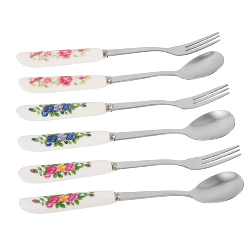 MUCKLILY Teiliges Salatbesteck und Dessertlöffel aus Edelstahl mit Keramikgriff Wiederverwendbar Fein Polierte Oberfläche Spülmaschinenfest Geeignet für Partys und Täglichen Gebrauch MUCKLILY Teiliges Salatbesteck und Dessertlöffel aus Edelstahl mit Keramikgriff Wiederverwendbar Fein Polierte Oberfläche Spülmaschinenfest Geeignet für Partys und Täglichen Gebrauch von MUCKLILY