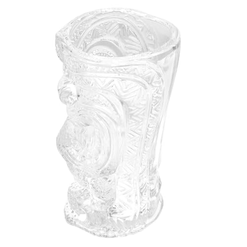 MUCKLILY Tiki Becher aus Keramik Cocktail Trinkbecher mit Totenkopf Design Hawaiian Partybecher für Kreative Cocktail Drinks und Exotische Bar Dekoration von MUCKLILY