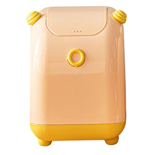 MUCKLILY Tisch mülleimer mit Deckel Kompakter Schreibtisch Abfallbehälter für Büro Wohnzimmer Zuhause Platzsparend Leicht zu Reinigen Moderner Kleiner Desktop Garbage Container MUCKLILY Tisch mülleimer mit Deckel Kompakter Schreibtisch Abfallbehälter für Büro Wohnzimmer Zuhause Platzsparend Leicht zu Reinigen Moderner Kleiner Desktop Garbage Container von MUCKLILY