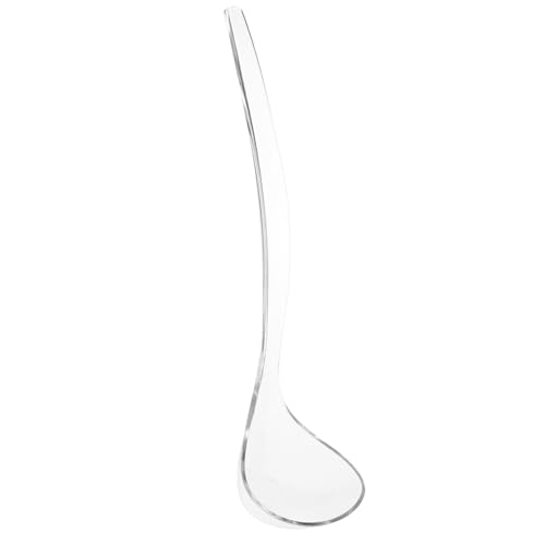 MUCKLILY Transparente Bruchsichere Kunststoff-suppenkelle mit Ergonomischem Griff Wiederverwendbarer Portionierer für Restaurantküche Vielseitiger Schöpflöffel für Suppen und Saucen von MUCKLILY
