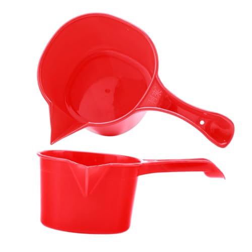 MUCKLILY Verdickte Kunststoff Wasserschöpfkelle mit Langem Griff Vielseitig Einsetzbar für Keramikgießen Blumenbewässerung Bad und Küche Roter Wasserschöpfer für Präzises Ausgießen und MUCKLILY Verdickte Kunststoff Wasserschöpfkelle mit Langem Griff Vielseitig Einsetzbar für Keramikgießen Blumenbewässerung Bad und Küche Roter Wasserschöpfer für Präzises Ausgießen und von MUCKLILY