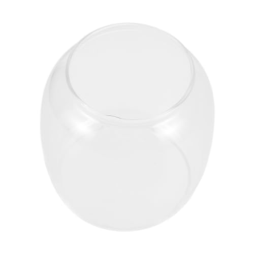 MUCKLILY Vintage Glas Lampenschirm Öllampe Kerosinlampe Ersatz Lampenglas Rundes Design Robust Langlebig Einfach zu Reinigen für Outdoor und Innenbereiche Geeignet von MUCKLILY