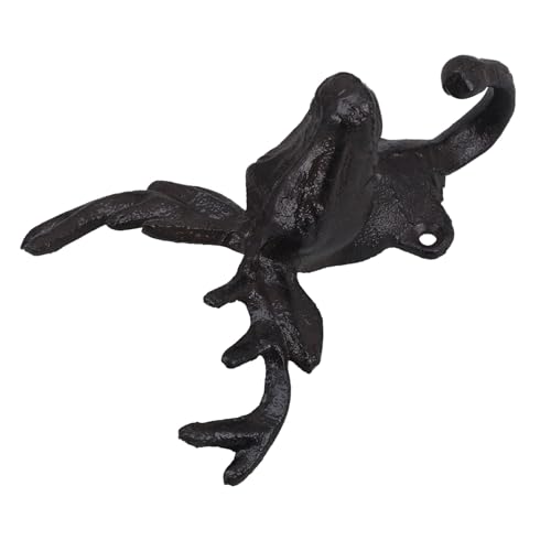 MUCKLILY Vintage Gusseisen Wandhaken Rustikale Garderobenhaken mit Hoher Tragkraft Vielseitig für Schlüssel Mäntel Hüte in Flur Schlafzimmer und Garten Einfache Montage von MUCKLILY