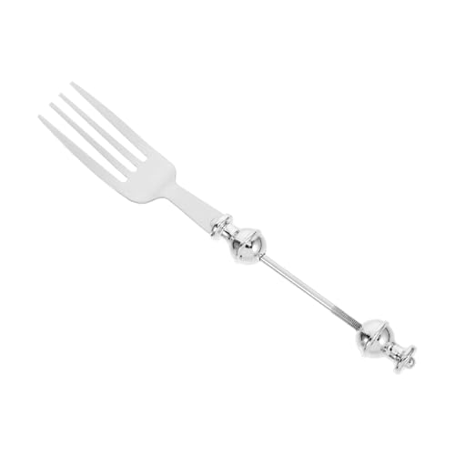 MUCKLILY Vorspeisengabel Silberlöffel Geschirrgabeln Tafelgabel Obst Retro Perlengabel Haushaltsgeschirr Kleine Edelstahlgeschirr Kuchengabel Zinklegierung von MUCKLILY