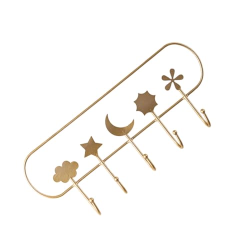 MUCKLILY Wandmontierter Kleiderhaken aus Robustem Metall Vielseitiger Wandaufhänger für Kleidung Jacken und Taschen Eleganter Nordischer Stil Belastbar für Wohnzimmer Schlafzimmer Bad und von MUCKLILY