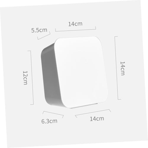 MUCKLILY Wandmontierter Makeup Pads Spender aus Wasserfestem Faltbarer Aufbewahrungsbehälter mit Deckel Staubdichter Baumwollball Organizer für Badezimmer und Küche Einfache Montage ohne von MUCKLILY