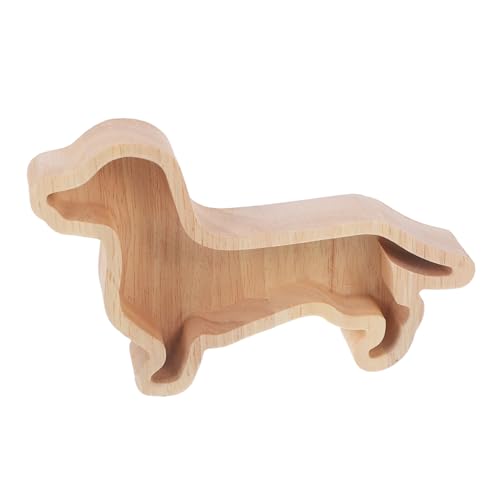 MUCKLILY Weihnachtliches Holztablett Snackplatte in Dackelform Servierteller für Snacks Früchte Nüsse Stabiles Pflegeleichtes Holz Dekorativ für Familienfeiern Restaurants Partys von MUCKLILY