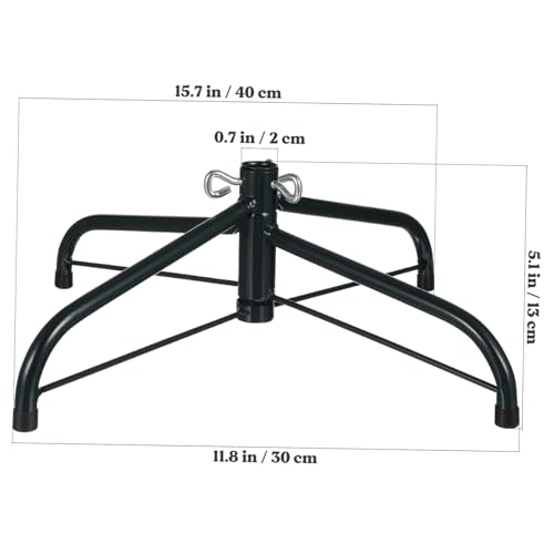 MUCKLILY Weihnachtsbaumständer Metall Grün Stabiler Christbaumhalter mit Schraubfixierung Installieren und Sicher für Künstliche und Natürliche Weihnachtsbäume von MUCKLILY