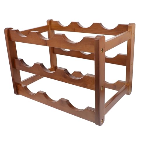 MUCKLILY Weinregal Freistehend für Flaschen Stabiles Holz Weinflaschenhalter Display für Küche Bar Esszimmer Glatte Oberfläche Platzsparende Weinlagerung und Stilvolle Dekoration MUCKLILY Weinregal Freistehend für Flaschen Stabiles Holz Weinflaschenhalter Display für Küche Bar Esszimmer Glatte Oberfläche Platzsparende Weinlagerung und Stilvolle Dekoration von MUCKLILY