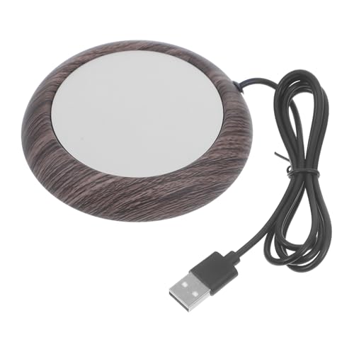 MUCKLILY Wiederverwendbarer USB Tassenwärmer aus Metall Elektrischer Becherheizer für Optimales Trinken im Büro Zuhause und Unterwegs Gleichmäßige Erwärmung Energiesparend und Kompakt von MUCKLILY