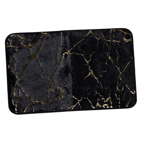 MUCKLILY rutschfeste Badematte Marmor Design Wasserabsorbierend Strapazierfähiger Badteppich für Badezimmer Wohnzimmer Rutschfester Bodenmatte für Nassbereiche von MUCKLILY
