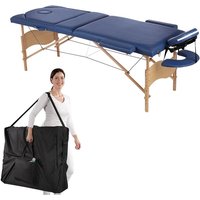 3 zonen mobile massageliege inkl.tasche liege massagebank klappbar blau M01 von MUCOLA