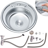 50CM Rund Einbauspüle Küchenspüle Spülbecken Edelstahlspüle Edelstahl Spüle Zubehör 50CM Rund Einbauspüle Küchenspüle Spülbecken Edelstahlspüle Edelstahl Spüle Zubehör von MUCOLA