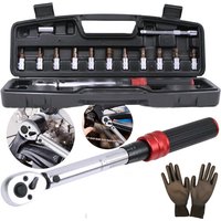 Mucola - Drehmomentschlüssel Set 1/4' 3-25Nm 72 Zähne Ratschenkopf ±3% Fehlergenauigkeit von MUCOLA