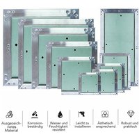 Feuchtraum 30x30 Revisionsklappe Wartungs Inspektionsklappe Gipskarton Aluminium von MUCOLA