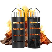 Kaminbesteck Kamingarnitur + Handschuh 6-tlg Kaminzubehör Schwarz Kaminwerkzeuge Kaminreinigungs Set Kaminaufbewahrung Metall Kaminbesteck Kamingarnitur + Handschuh 6-tlg Kaminzubehör Schwarz Kaminwerkzeuge Kaminreinigungs Set Kaminaufbewahrung Metall von MUCOLA