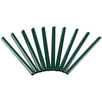 Mucola - Klemmschienen Befestigung pvc Grün Zaunfolie Sichtschutz Doppelstabmatten Windschutz Sichtschutzstreifen Befestigungsclips Zaun Folie uv von MUCOLA