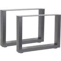 2er Set Tischgestell Grau 64x43 cm Tischuntergestell Tischkufen Tischbeine Stahl 2er Set Tischgestell Grau 64x43 cm Tischuntergestell Tischkufen Tischbeine Stahl von MUCOLA