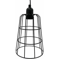 Mucola - Hängelampe Deckenlamp Deckenleuchter 15x15x20 cm E14 Metall Schwarz Skandi Retro Deko-Lampe Schlafzimmer Wohnzimmer Office Retro Vintage Mucola - Hängelampe Deckenlamp Deckenleuchter 15x15x20 cm E14 Metall Schwarz Skandi Retro Deko-Lampe Schlafzimmer Wohnzimmer Office Retro Vintage von MUCOLA