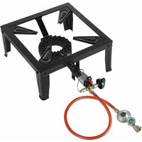 Hockerkocher Piezozündung 4 Bein + Gasschlauch Manometer 6,5KW Gasdruckregler Gusseisen Stahl Gaskocher Gasbrenner Campingkocher Hockerkocher Piezozündung 4 Bein + Gasschlauch Manometer 6,5KW Gasdruckregler Gusseisen Stahl Gaskocher Gasbrenner Campingkocher von MUCOLA