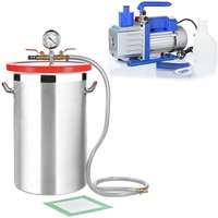Mucola - Vakuumkammer 27,7L Vakuumpumpe 127 l/min Industriepumpe Klimaanlage set von MUCOLA