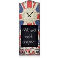 Wanduhr Memotafel Haken Uhr Holz used Look Dekouhr 80 Gastronomie Motiv gb Fahne Wanduhr Memotafel Haken Uhr Holz used Look Dekouhr 80 Gastronomie Motiv gb Fahne von MUCOLA