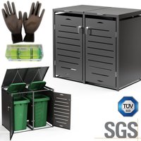Mülltonnenbox 2er Mülltonnenverkleidung Mülltonnenhaus Abfallbehälter Müllbox Mülltonnenbox 2er Mülltonnenverkleidung Mülltonnenhaus Abfallbehälter Müllbox von MUCOLA