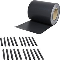 Mucola - Sichtschutzfolie pvc Windschutz Zaunblende Doppelstabmatten blickdicht 65M von MUCOLA