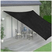 Sonnenschutzsegel Sonnensegel Sonnendach Windschutz Regenschutz Schattensegel Sonnenschutz Balkon Beschattung uv Schutz - Quadrat - 3x3 m - Anthrazit von MUCOLA