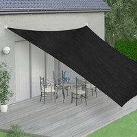 Sonnenschutzsegel Sonnensegel Sonnendach Windschutz Regenschutz Schattensegel Sonnenschutz Balkon Beschattung uv Schutz - Rechteck - 2x4 m von MUCOLA