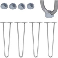 Tischbeine 4er Set Hairpin Leg Haarnadelbeine Tischgestell Tisch Tischkufen Legs Esstisch Harpins Tischbein 2 Streben Stahl - 20 cm Tischbeine 4er Set Hairpin Leg Haarnadelbeine Tischgestell Tisch Tischkufen Legs Esstisch Harpins Tischbein 2 Streben Stahl - 20 cm von MUCOLA