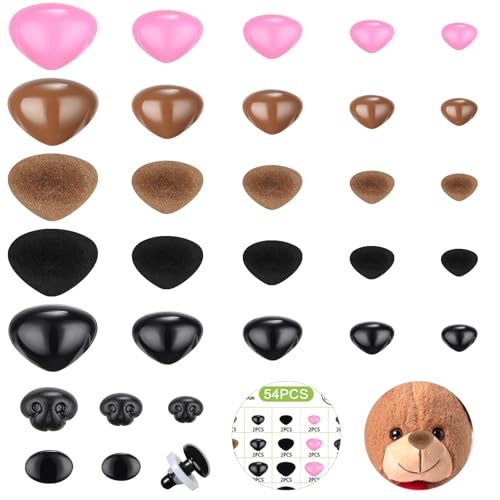 MUCUNNIA 108 Stück 15–30 mm sicherheitsnasen für häkeltiere mit Unterlegscheiben für Häkeltiere, Amigurumi-Sicherheitsnasen für Kuscheltiere, Teddybären und Plüschtiere MUCUNNIA 108 Stück 15–30 mm sicherheitsnasen für häkeltiere mit Unterlegscheiben für Häkeltiere, Amigurumi-Sicherheitsnasen für Kuscheltiere, Teddybären und Plüschtiere von MUCUNNIA