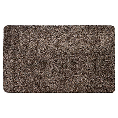 MUD STOPPER Worsley Schmutzfangmatte, Duschmatte, super weiche Haptik, maschinenwaschbar, rutschfeste Fußmatte für Zuhause/Büro – 100% Polyester – Taupe, 40 x 60 cm von MUD STOPPER