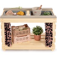 MUDDY BUDDY Matschtisch »Little Leo«, BxHxL: 40 x 55 x 80 cm, ab 3 Jahren - braun | rosa von MUDDY BUDDY