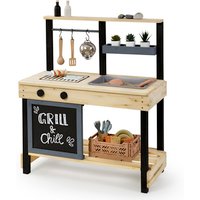 MUDDY BUDDY Matschküche »Grill + Chill«, Ab 3 Jahren, Zypressenholz - braun von MUDDY BUDDY