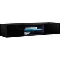 Muebles Bonitos - Mueble tv modelo Tenon (160 cm) en negro von MUEBLES BONITOS