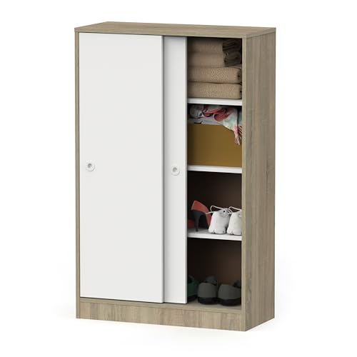 MUEBLES PITARCH Vielseitig einsetzbar, Holzwerkstoff, Eiche Cambrian/Weiß, 120x74x33 cm von MUEBLES PITARCH