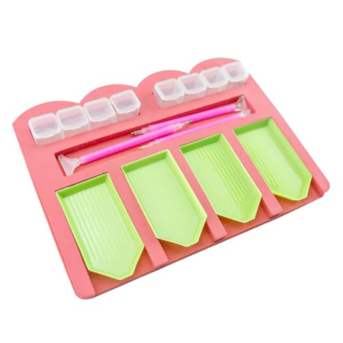 MUELODSIC 1 Satz Teiliges Diamant Malerei Zubehör Mit Fach Aufbewahrungs Tabletts Leichtem Organizer Für Drill Painting Multifunktionaler Halter Für Anfänger Und Profi DIY 10 Stück von MUELODSIC