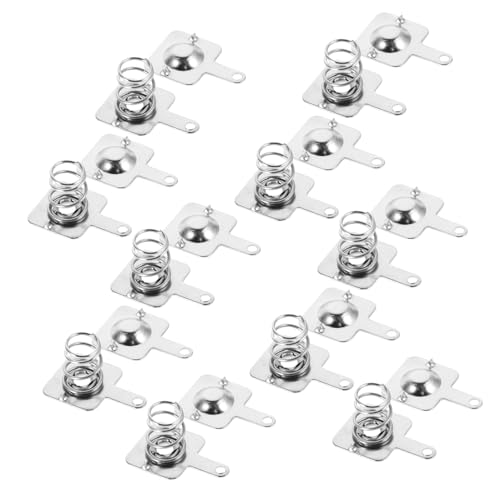 MUELODSIC 10 Sätze Aaa Batterie Federkontaktplatten Batteriekontaktfedern Batterieklemmen Metallkontaktplatten für Batteriefach Fernbedienungsspielzeug Zubehör von MUELODSIC