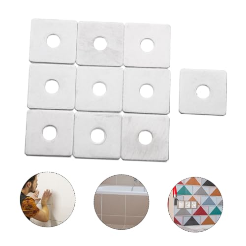 MUELODSIC 10 Stück Edelstahl Runde Unterlegscheiben Schwere Platte Befestiger Korrosionsbeständig Flach für Bau Kanal Rohrbefestigung Langlebig und Vielseitig Einsetzbar von MUELODSIC