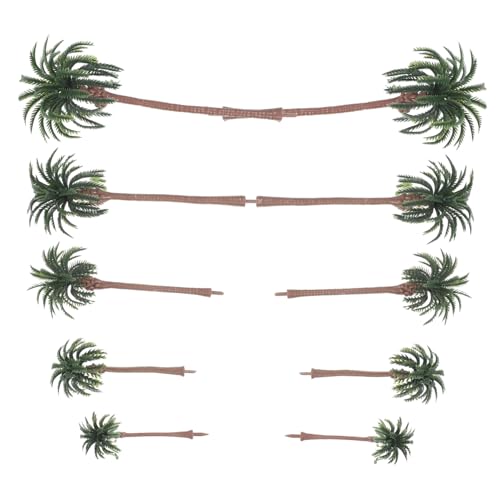 MUELODSIC 10 Stück Miniatur Kokosnussbaum Modelle Kunststoff für DIY Mikrolandschaft Deko für Sandtisch Modelle und Garten Dekoration MUELODSIC 10 Stück Miniatur Kokosnussbaum Modelle Kunststoff für DIY Mikrolandschaft Deko für Sandtisch Modelle und Garten Dekoration von MUELODSIC