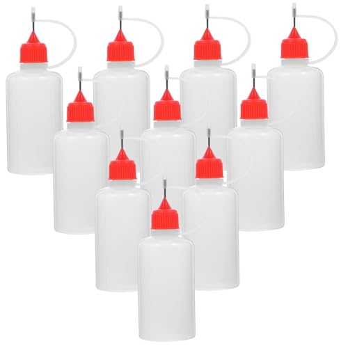 MUELODSIC 10 Stück Quetschflaschen mit Nadelspitze Nachfüllbare Klebstoffspender Präzise Dosierung Auslaufsicher Wiederverwendbar für Bastelprojekte und Klebearbeiten MUELODSIC 10 Stück Quetschflaschen mit Nadelspitze Nachfüllbare Klebstoffspender Präzise Dosierung Auslaufsicher Wiederverwendbar für Bastelprojekte und Klebearbeiten von MUELODSIC