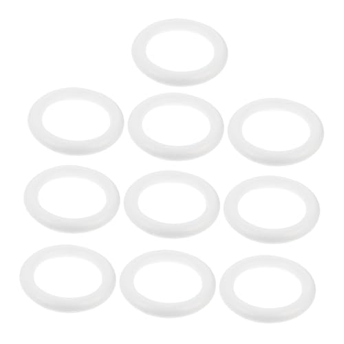 MUELODSIC 10 Stück Teiliges DIY Styropor Kreis Schaumkranz für Kreative Weihnachtsdekoration Vielseitig Bemalbar und Bastelbar für Kindergarten und Festgestaltung MUELODSIC 10 Stück Teiliges DIY Styropor Kreis Schaumkranz für Kreative Weihnachtsdekoration Vielseitig Bemalbar und Bastelbar für Kindergarten und Festgestaltung von MUELODSIC