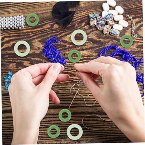 MUELODSIC 10 Stück Teiliges Glas fingerringe Dekorative Quasten connector ringe für DIY Schmuckherstellung Leichte Einzigartige Handgefertigte Finger Accessoires in Grün Kreative MUELODSIC 10 Stück Teiliges Glas fingerringe Dekorative Quasten connector ringe für DIY Schmuckherstellung Leichte Einzigartige Handgefertigte Finger Accessoires in Grün Kreative von MUELODSIC
