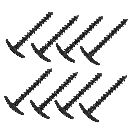 MUELODSIC 10 Stück Teiliges Leichte Kunststoff Zeltheringe mit Verdickter Spitze Robuste Zeltnägel für Zelt Plane Camping und Schneefester Halt Geeignet für Rasen Hartboden und Outdoor von MUELODSIC