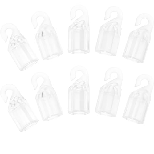 MUELODSIC 10 Stück Teiliges Pom Kunststoff Jalousie Stabhaken Langlebige Leichte Blind Wand Hooks zur Sicheren Verbindung von Stab und Lamellen Einfache Bedienung für Vertikaljalousien von MUELODSIC